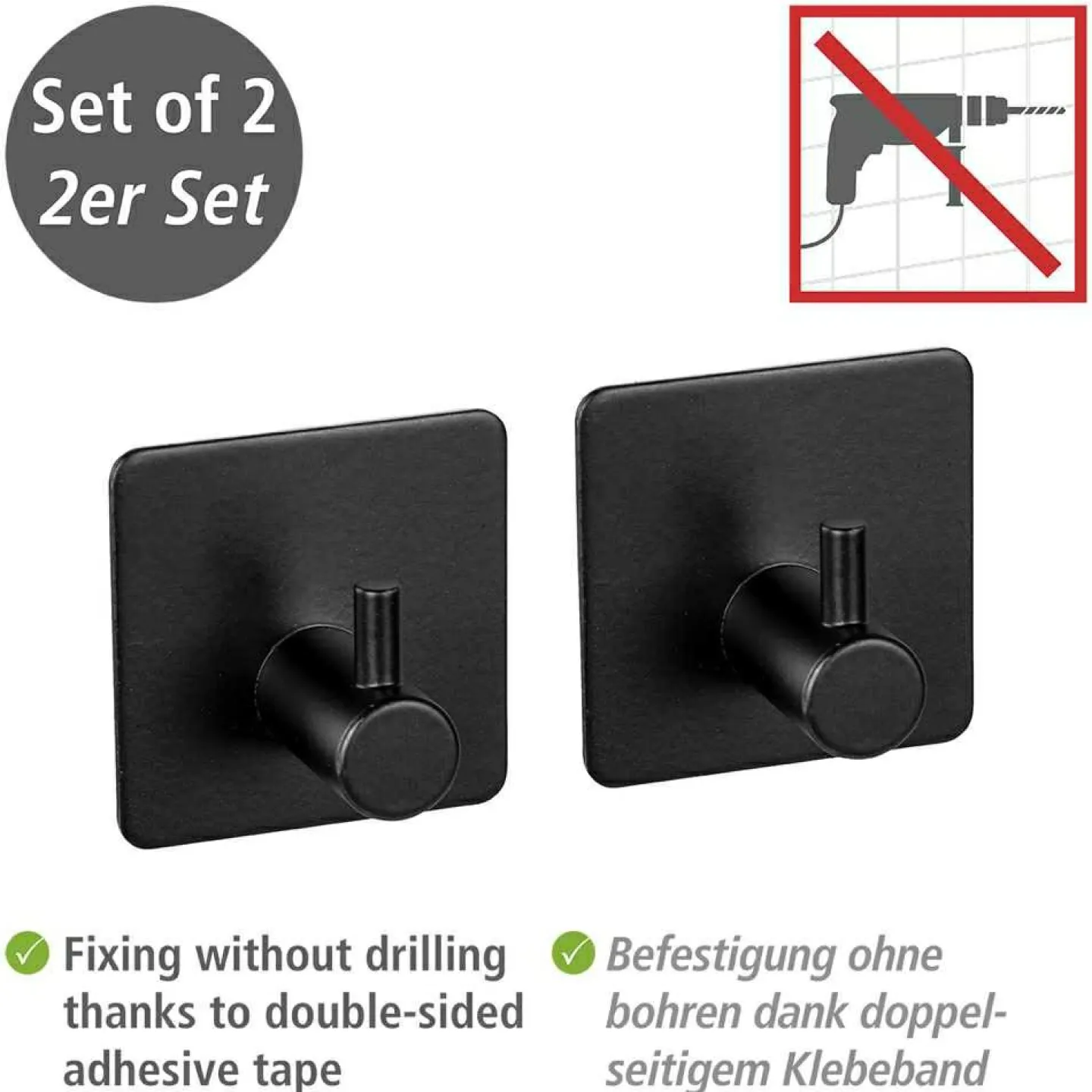 Wenko 2er Set Klebehaken Ureo* Koch- & Backutensilien