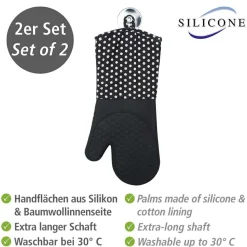 2er Set Topfhandschuh Punkte