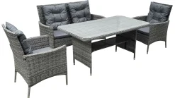 RRR Company Limited Essgruppe 4-teilig ROS-7025035-56* Gartenmöbel-Sets|Gartenmöbel-Sets