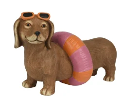 Kaemingk Figur Dackel mit Schwimmring BODO* Dekofiguren|Deko-Objekte