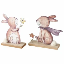 Figur Hase mit Blume BUNNY