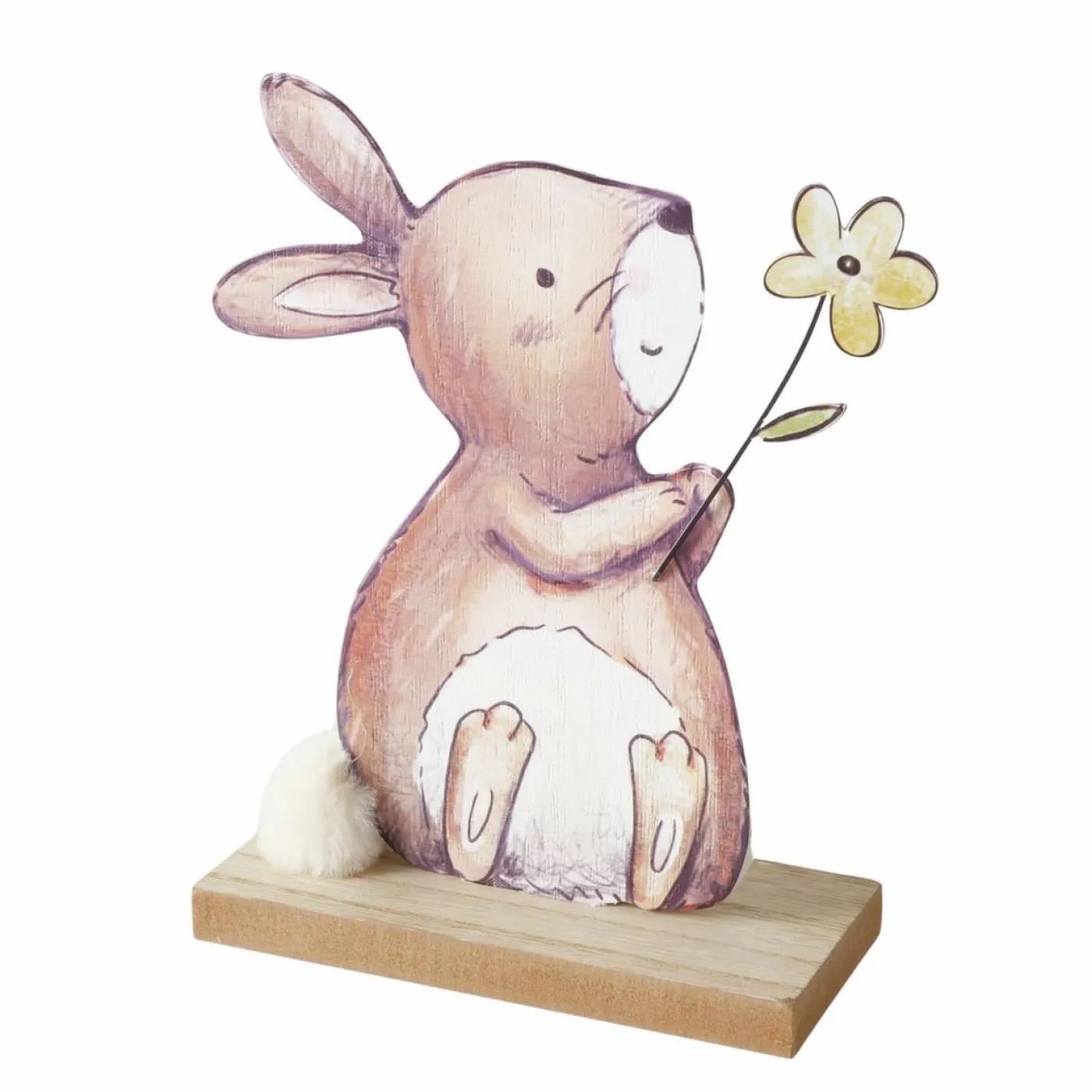 Figur Hase mit Blume BUNNY