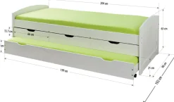 Inter Link Funktionsbett ULLI*Kinder Massivholzbetten|Einzelbetten