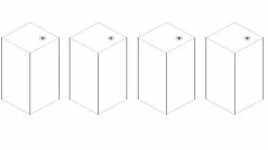 Modular Fußpaket 4-teilig VARESE* Zubehör|Betten Zubehör