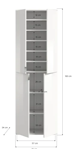 Xonox Garderobenkombination 5-teilig BODITE* Komplette Garderoben