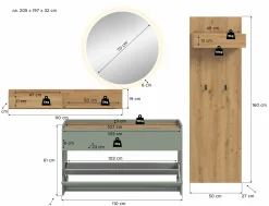 Xonox Garderobenkombination 5-teilig DRIVE* Komplette Garderoben