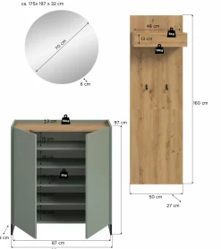 Xonox Garderobenkombination 3-teilig DRIVE* Komplette Garderoben