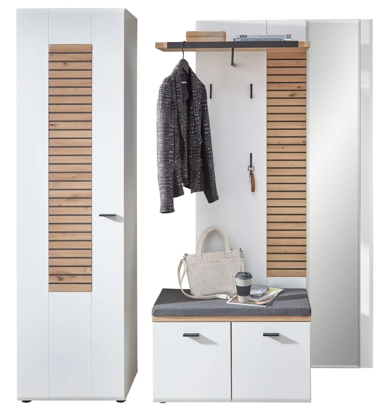 Wohn-Concept Garderobenkombination 3-teilig ASMARA* Komplette Garderoben