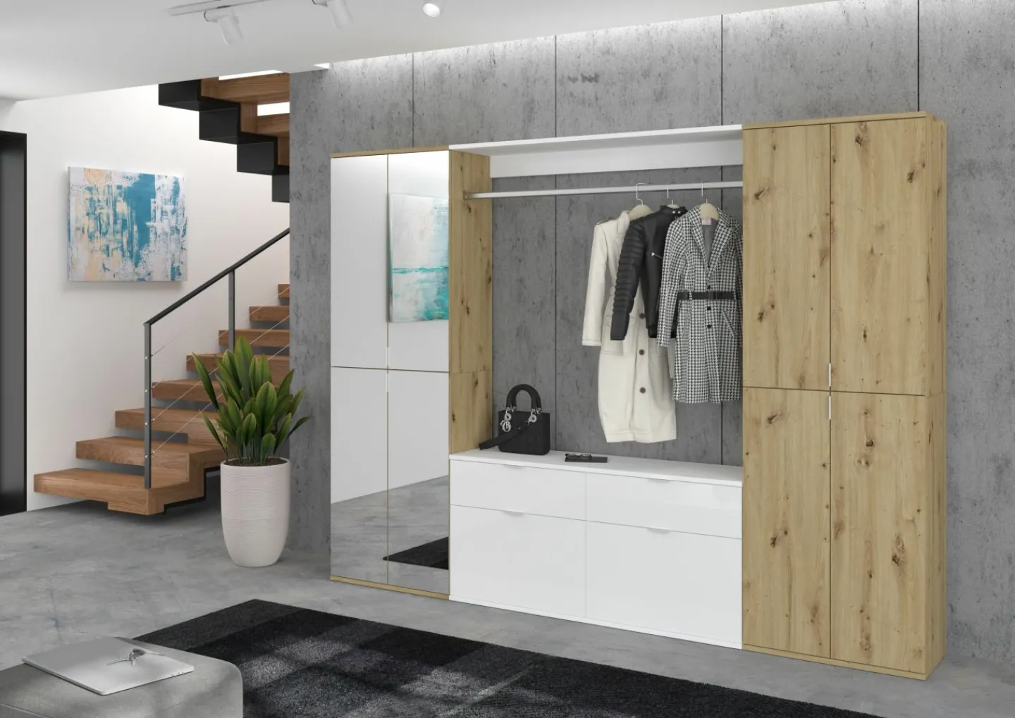 Xonox Garderobenkombination 5-teilig BODITE* Komplette Garderoben