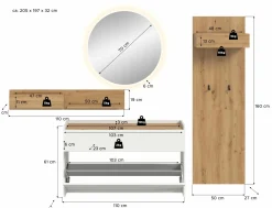 Xonox Garderobenkombination 5-teilig DRIVE* Komplette Garderoben