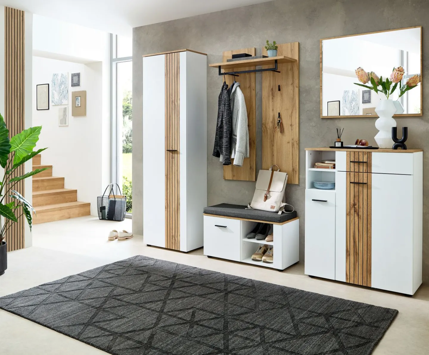 Innostyle Garderobenkombination 5-teilig MECHELN* Komplette Garderoben