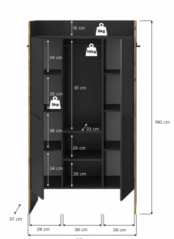Xonox Garderobenschrank BUENO* Garderobenschränke