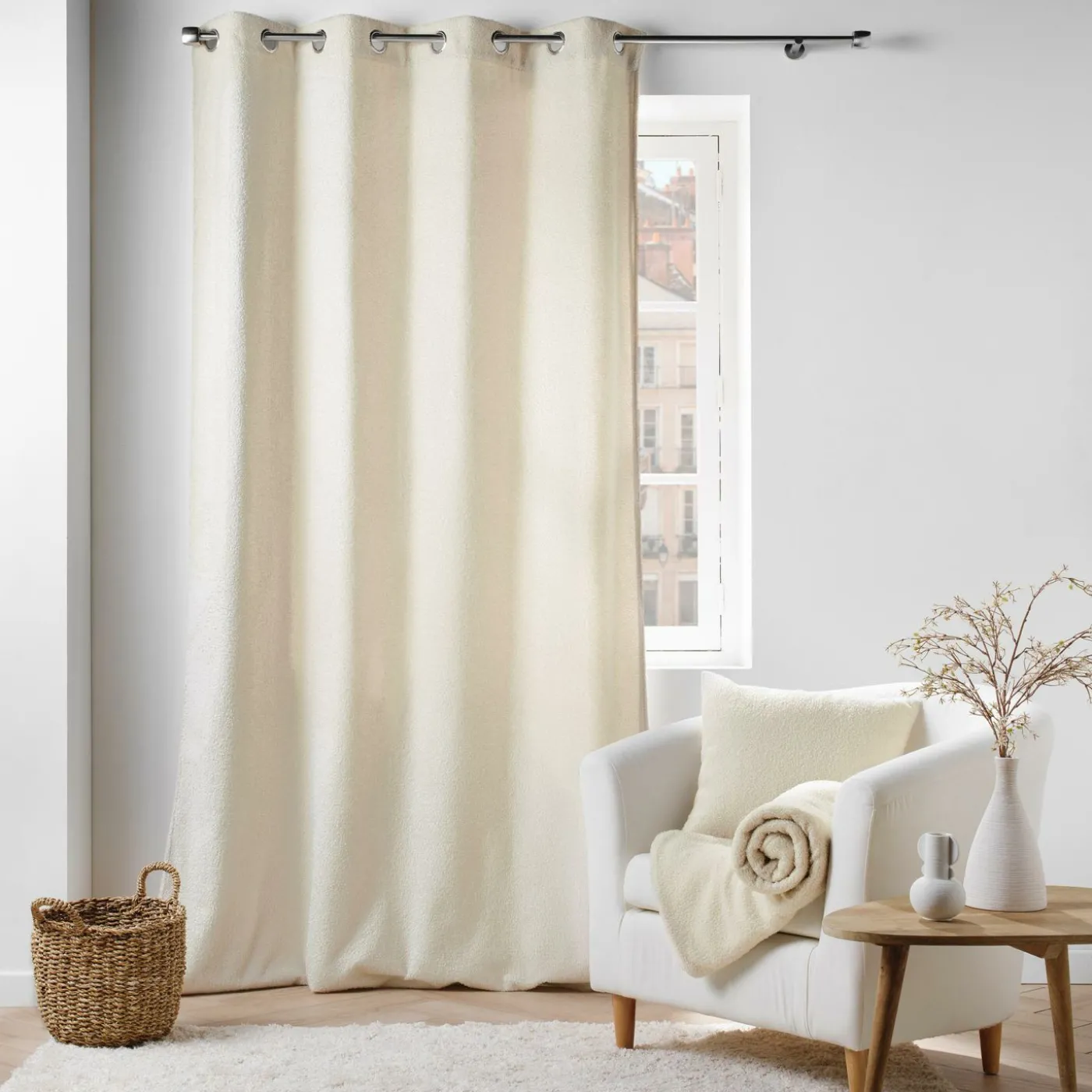 Gardine mit Öesen WOLLY