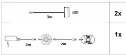 Xonox Glasbodenclips 2er-Set ADUA / SEBETA* Zubehör