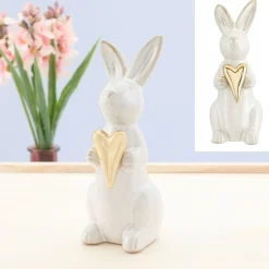 Hase mit goldenem Herz EASTER