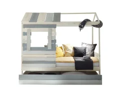 Pol-Power Hausbett WOOD*Kinder Massivholzbetten|Himmelbetten