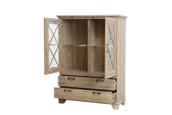 Forte Highboardvitrine mit Beleuchtung NEPAL* Highboards