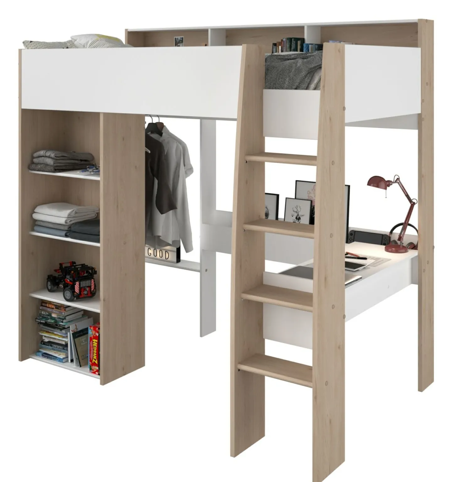 Parisot Hochbett PHÖNIX 11*Kinder Einzelbetten|Hochbetten