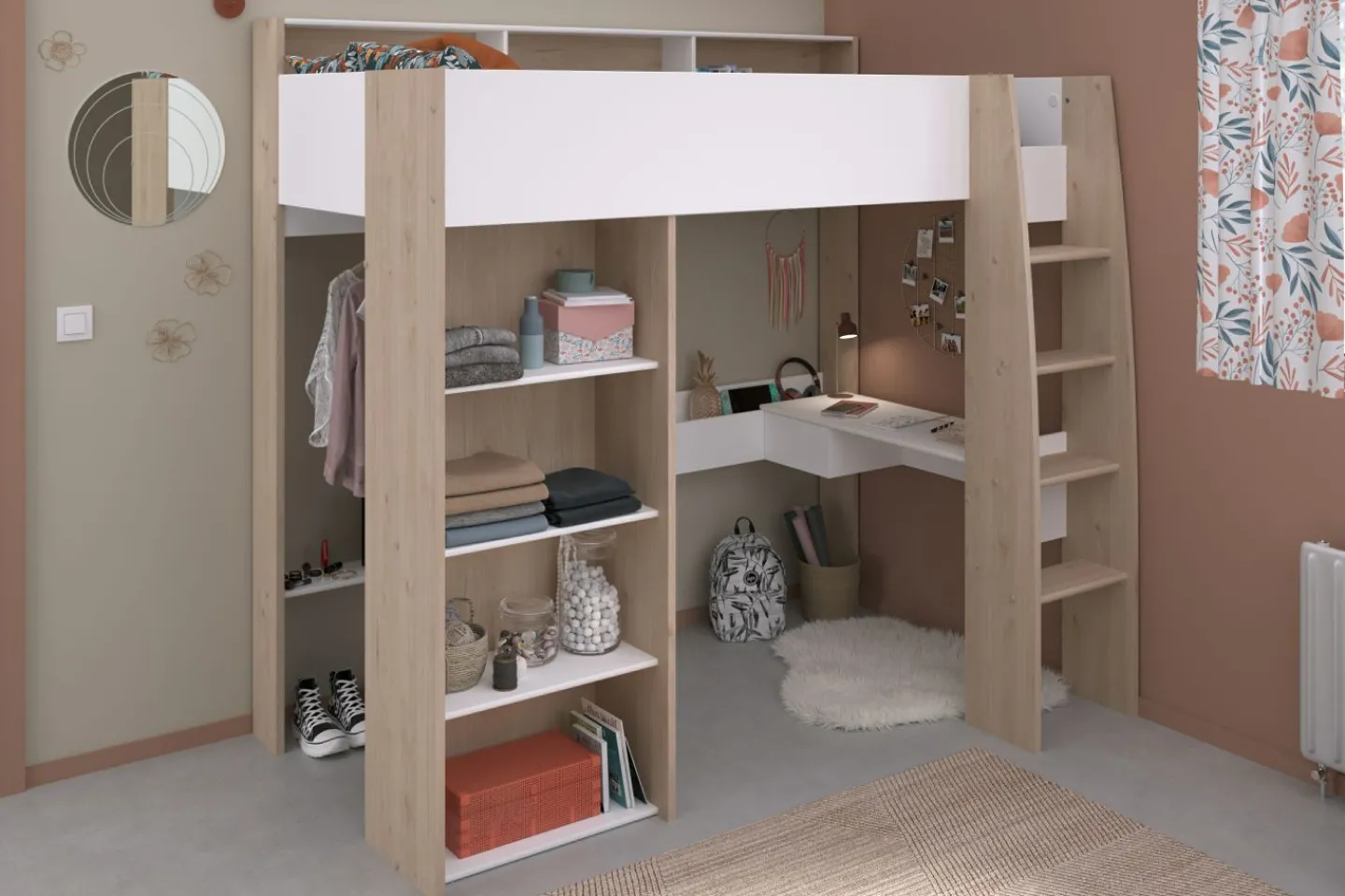 Parisot Hochbett PHÖNIX 11*Kinder Einzelbetten|Hochbetten