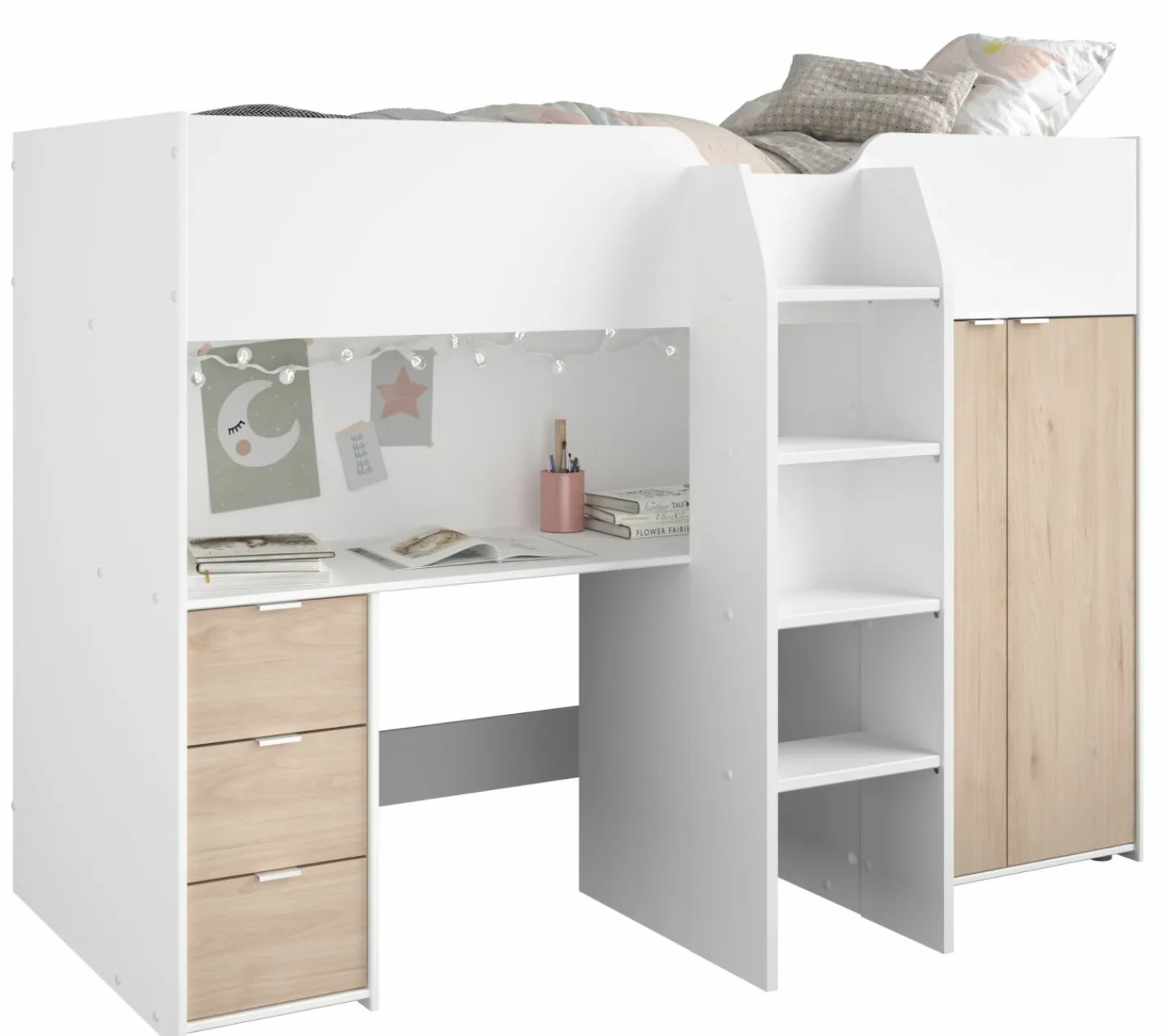 Parisot Hochbett TOM 1*Kinder Einzelbetten|Hochbetten