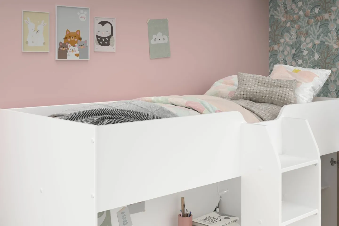 Parisot Hochbett TOM 1*Kinder Einzelbetten|Hochbetten