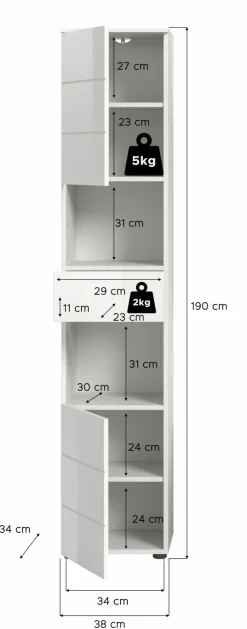 Xonox Hochschrank AMBO* Badschränke