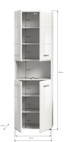 Xonox Hochschrank BONGA* Badschränke