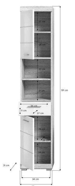 Xonox Hochschrank GIMBI* Badschränke