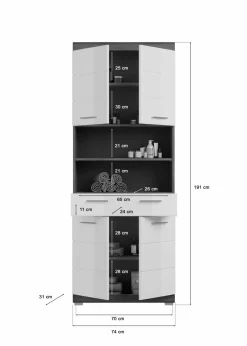Xonox Hochschrank SEWULA* Badschränke