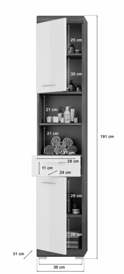Xonox Hochschrank SEWULA* Badschränke