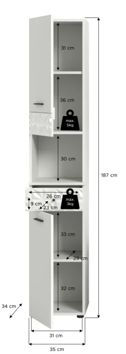 Xonox Hochschrank ZIWAY* Badschränke|Hängeschränke