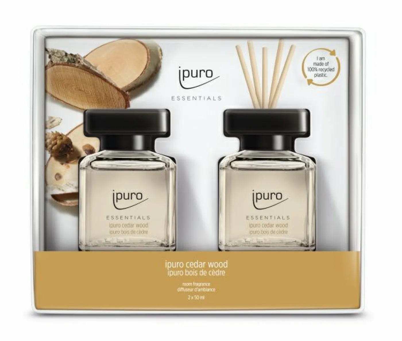 Ipuro Raumduft Set CEDAR WOOD 2X50ML
