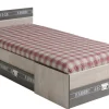 Jugendbett 90 x 200 cm mit Schubkästen FABRIC 10