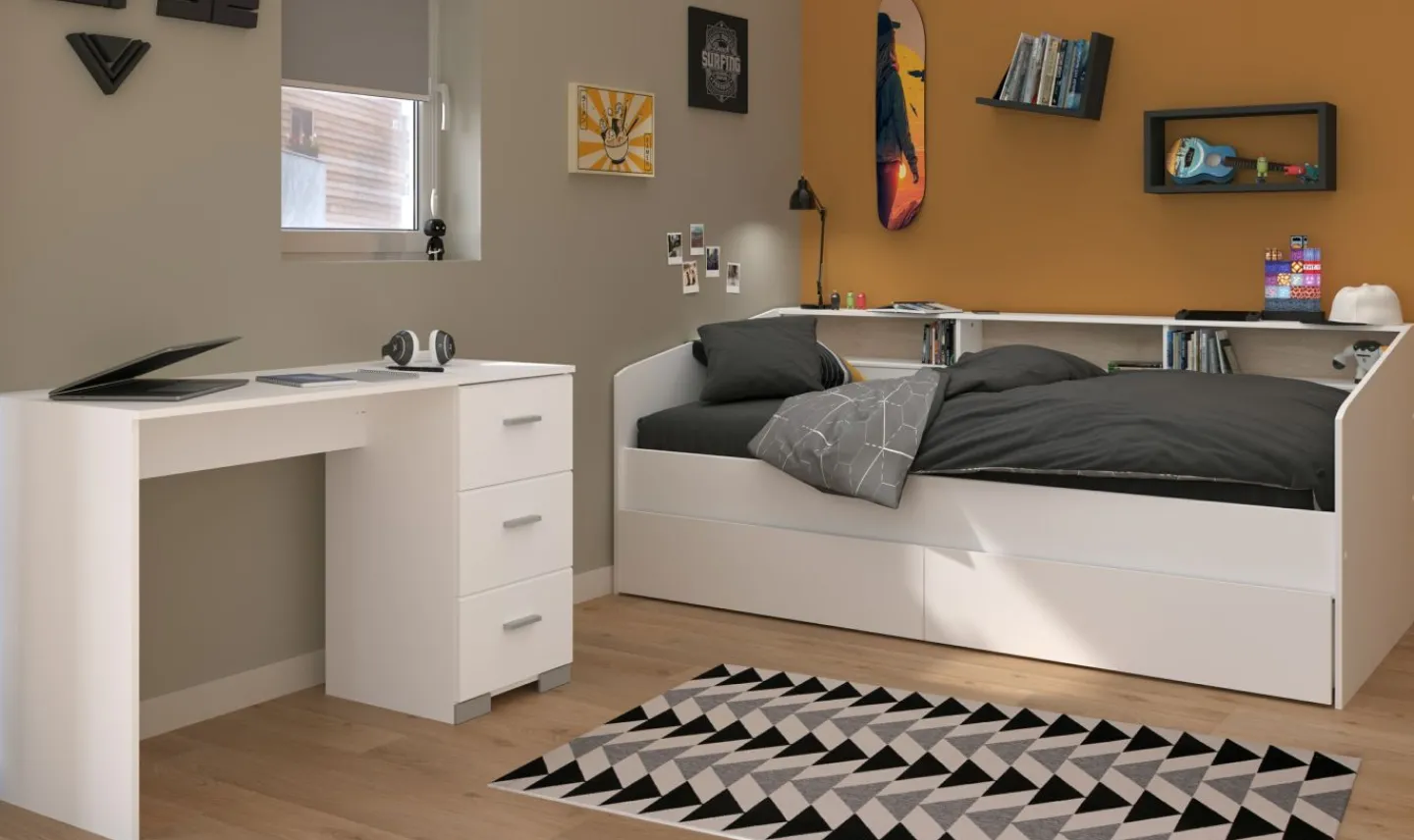 Parisot Jugendzimmer 2-teilig HOUSTON 46*Kinder Komplette Kinderzimmer
