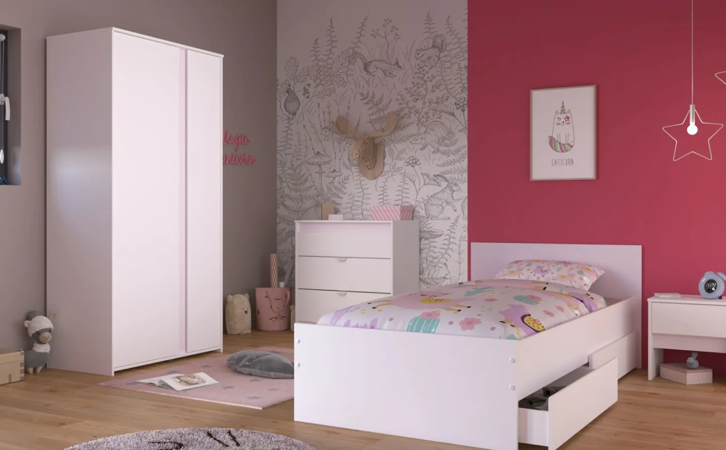 Parisot Jugendzimmer 6-teilig PIROUETTE 22*Kinder Komplette Kinderzimmer