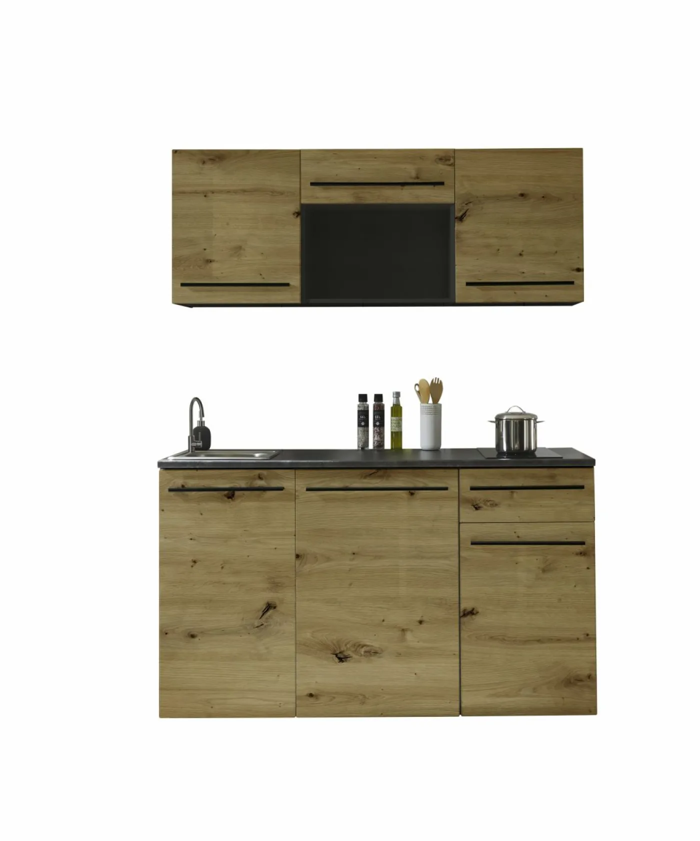 Küchenblock JAZZ SINGLE Z 160 Eiche