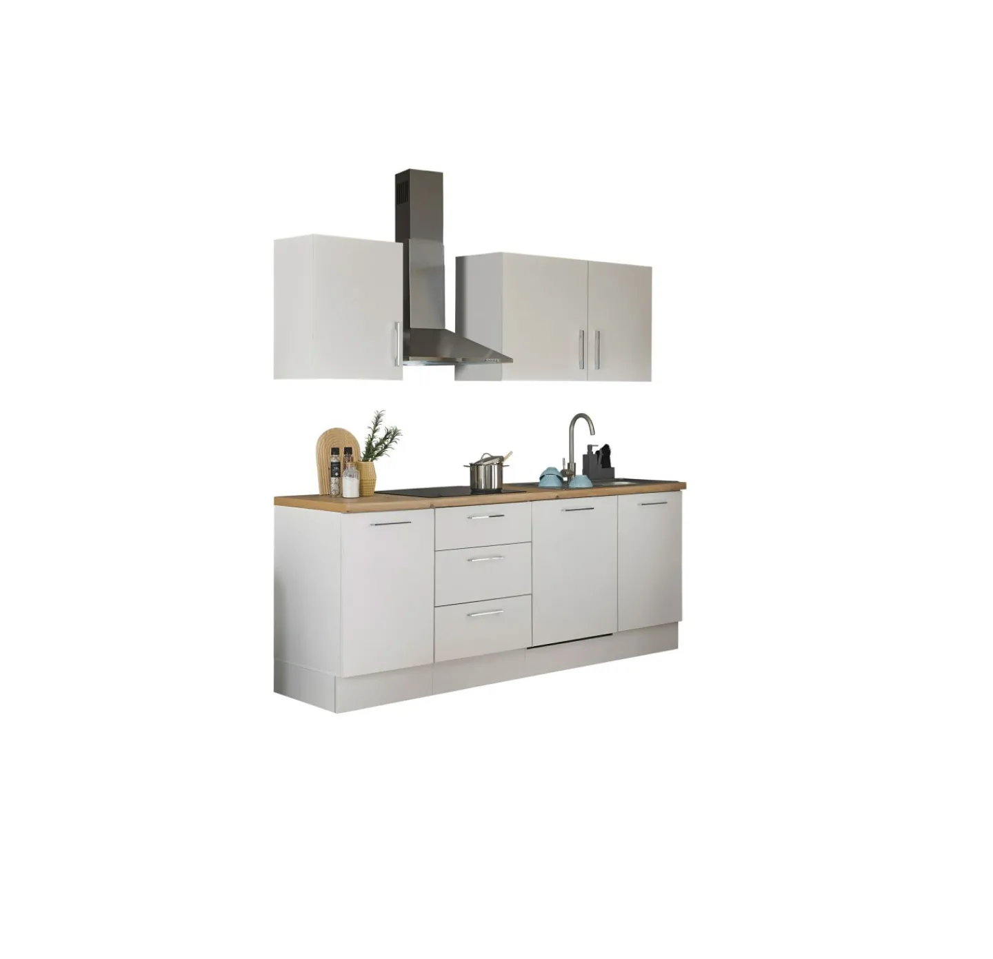 Bega BBK Küchenblock TURIN ZB 220 white* Küchenzeilen Ohne Geräte