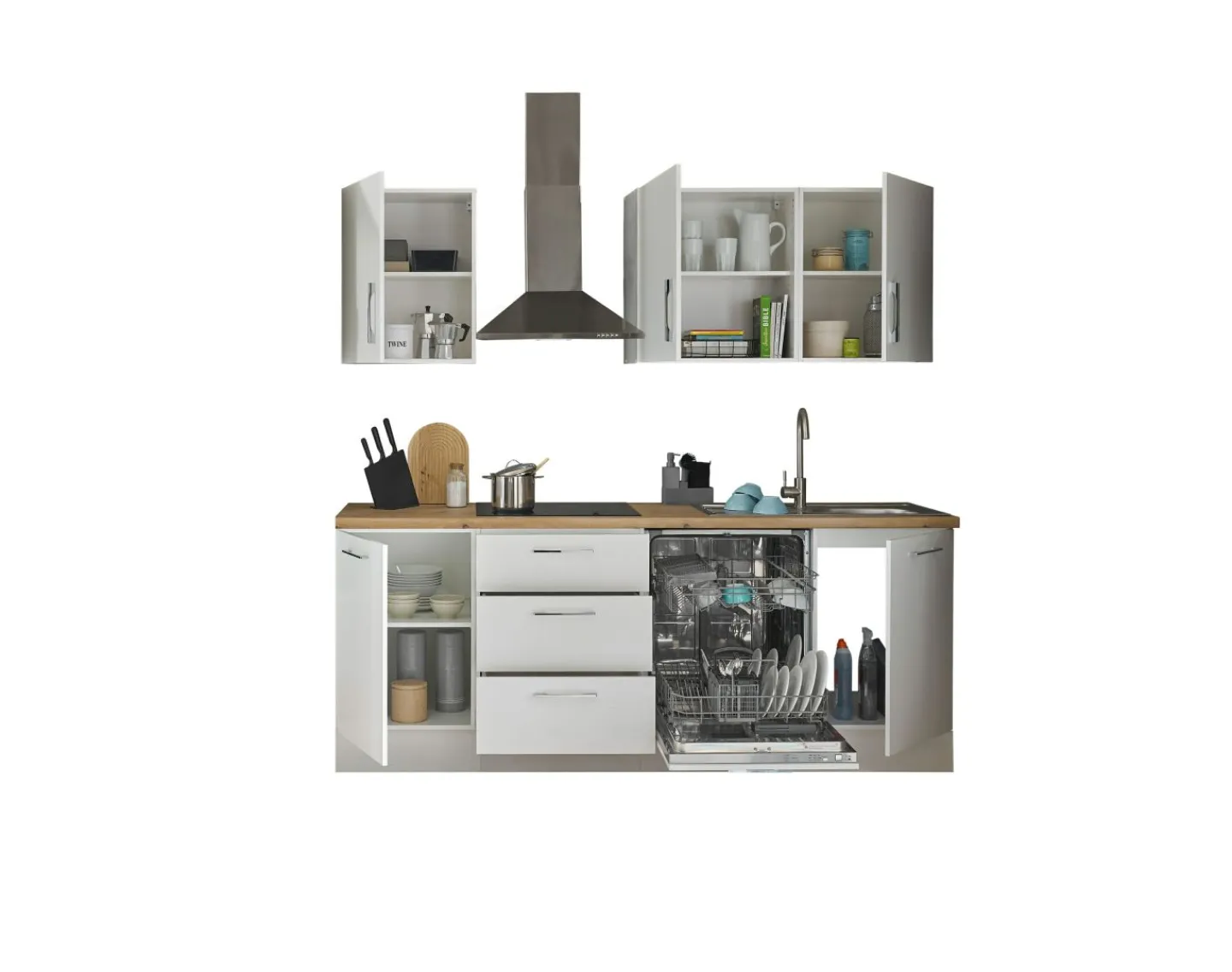 Bega BBK Küchenblock TURIN ZB 220 white* Küchenzeilen Ohne Geräte