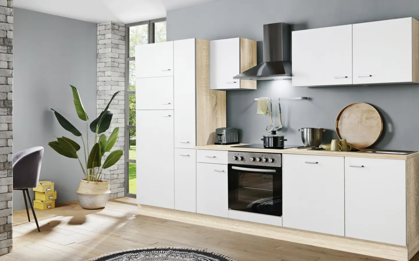 Menke Küchenblock mit E-Geräten CLASSIC* Küchenzeilen Mit Geräten