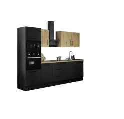 Küchenblock mit E-Geräten CORNWALL (Zeile-Backofen-Mikrowelle) VIII