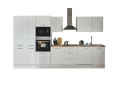 Bega BBK Küchenblock mit E-Geräten CORNWALL (Zeile-Backofen-Geschirrspüler-Kühlschrank-Mikrowelle-Apotheker) I* Küchenzeilen Mit Geräten