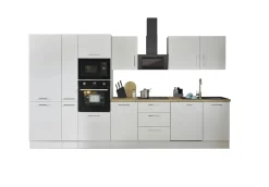 Küchenblock mit E-Geräten CORNWALL (Zeile-Backofen-Geschirrspüler-Kühlschrank-Mikrowelle-Apotheker) II