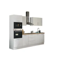 Bega BBK Küchenblock mit E-Geräten CORNWALL (Zeile-Backofen-Mikrowelle) I* Küchenzeilen Mit Geräten