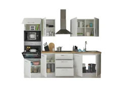 Bega BBK Küchenblock mit E-Geräten CORNWALL (Zeile-Backofen-Mikrowelle) I* Küchenzeilen Mit Geräten