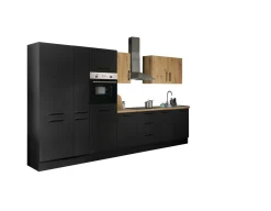 Bega BBK Küchenblock mit E-Geräten CORNWALL (Zeile-Backofen-Kühlschrank-Apotheker) VII* Küchenzeilen Mit Geräten