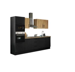 Küchenblock mit E-Geräten CORNWALL (Zeile-Backofen-Mikrowelle) VII