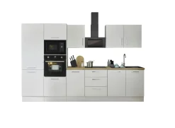 Küchenblock mit E-Geräten CORNWALL (Zeile-Backofen-Kühlschrank-Mikrowelle) II