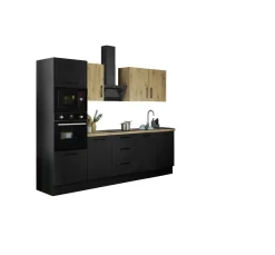 Bega BBK Küchenblock mit E-Geräten CORNWALL (Zeile-Backofen-Mikrowelle) VI* Küchenzeilen Mit Geräten