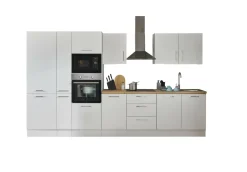 Bega BBK Küchenblock mit E-Geräten CORNWALL (Zeile-Backofen-Kühlschrank-Mikrowelle-Apotheker) I* Küchenzeilen Mit Geräten