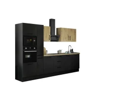 Bega BBK Küchenblock mit E-Geräten CORNWALL (Zeile-Backofen-Mikrowelle) X* Küchenzeilen Mit Geräten